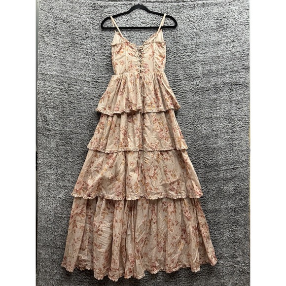 V. Chapman Caterina Corset Ruffle Dress Size 4 Cedar‎ Rose Print NWT - Picture 2 of 11